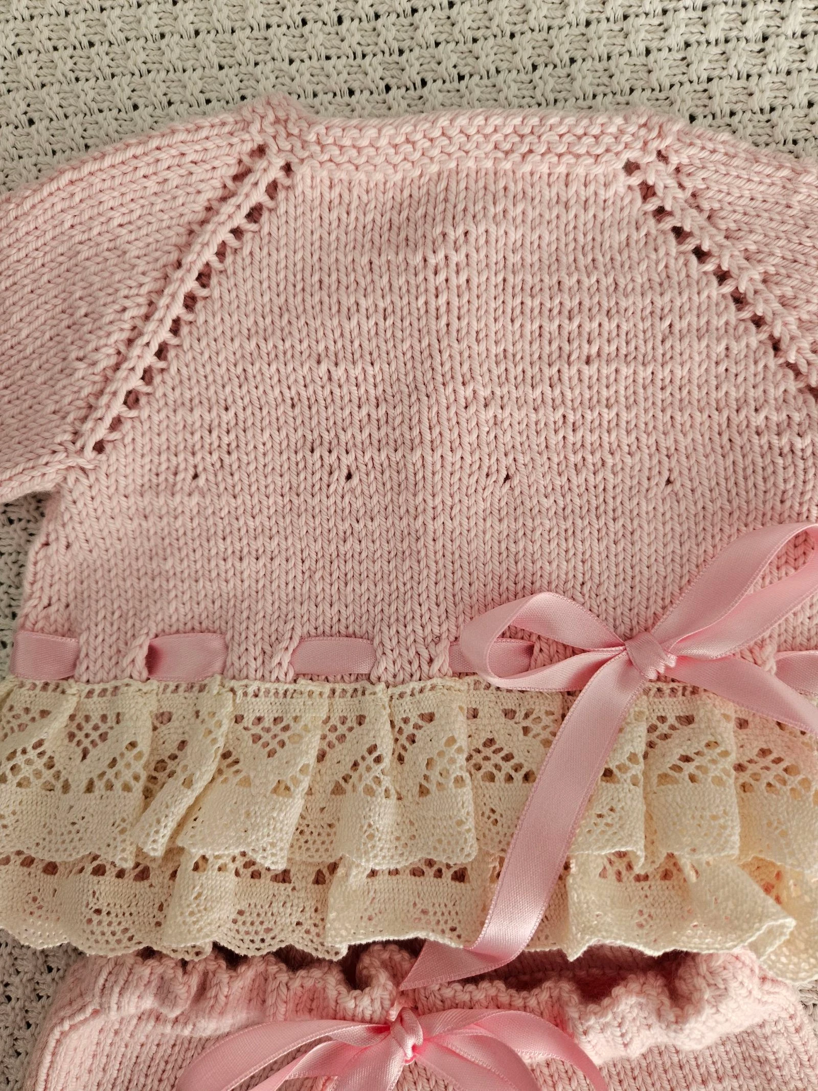 Conjunto bebé hecho a mano Ensemble bébé fait à main – photo 3